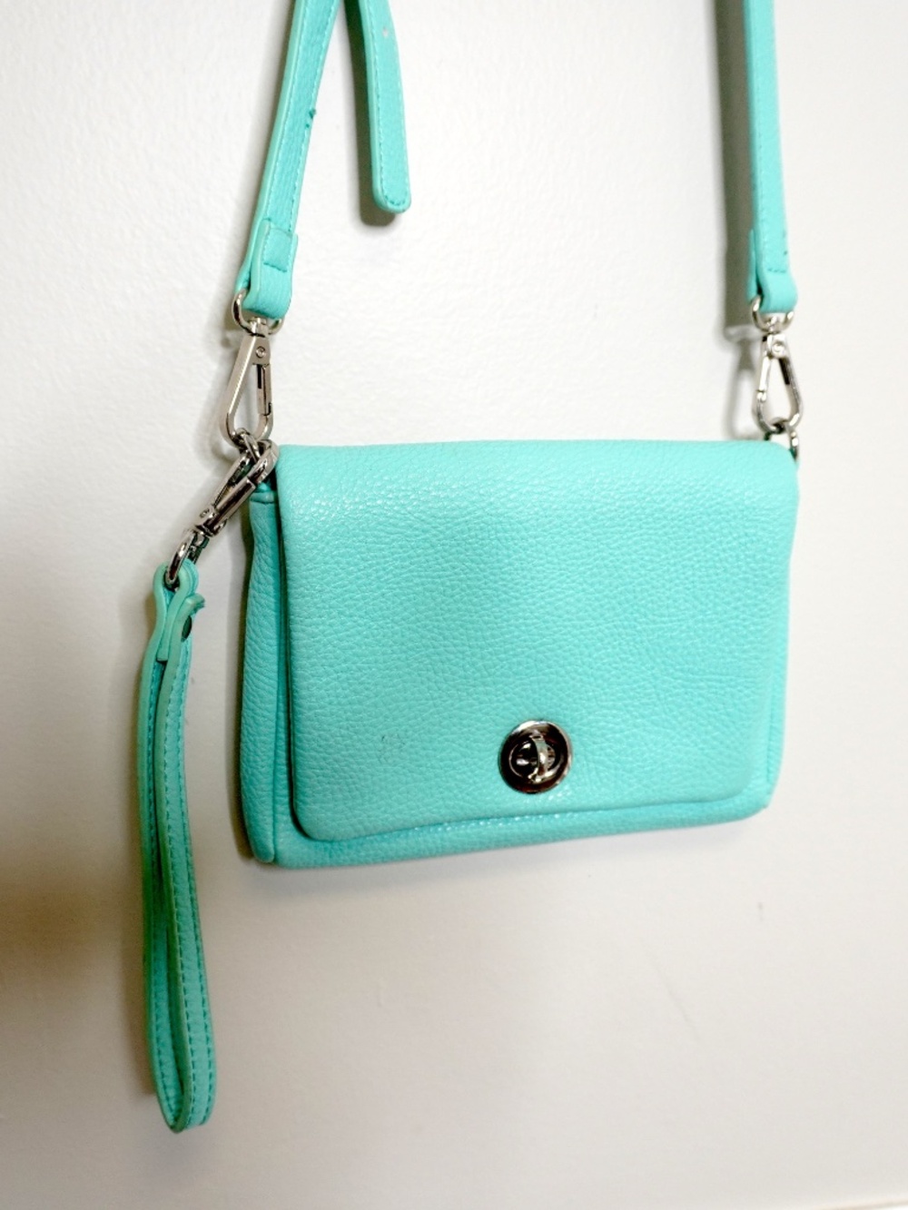 Teal Crossbody/Wristlet Small Bag